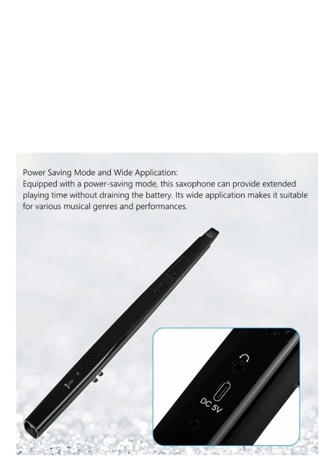 Megarya Professional Digital Wind Instrument, MIDI Electronic Saxophone with 13 Adjustable Musical Instrument Tone, 2W HiFi Speaker, Mini Digital Electronic Wind Instrument Set with Replacement Nozzle - Image 4