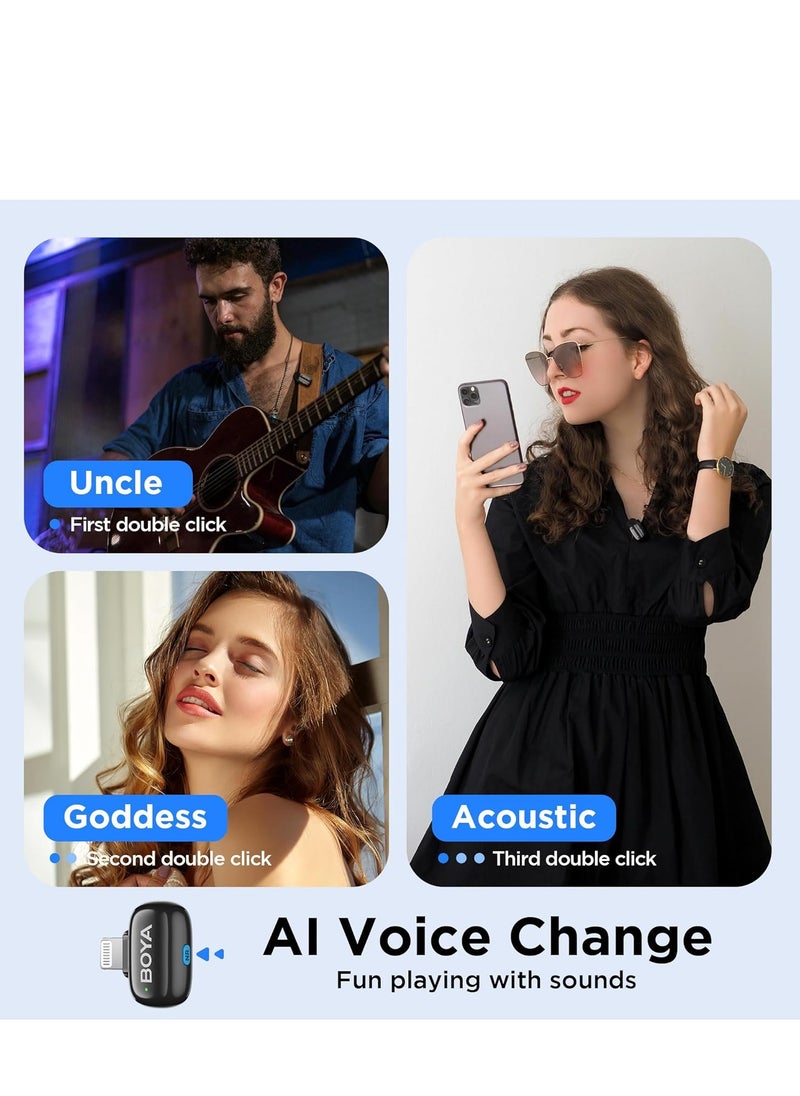 Mini 16 Wireless Lavalier Microphone For IOS, Ultra mini microphone with AI Voice Change, Noise Reduction , Metal Clip on Mic Vlogging TikTok YouTube Content Creators - pzsku/ZEE4F0E1124B7B0A177F4Z/45/_/1739626539/949548f7-7af1-4d87-90ed-1be5fcf2e08e