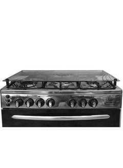 GLOBAL Freestanding Gas Cooker - 5 Brass Burners - Fully Stainless steel  - 60*80 Cm  - Image 3