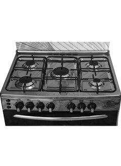 GLOBAL Freestanding Gas Cooker - 5 Brass Burners - Fully Stainless steel  - 60*80 Cm  - Image 4