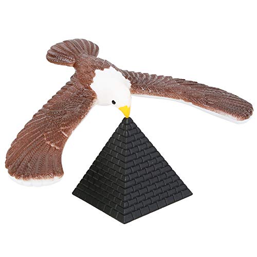 PROLOSO 2 Pcs Balancing Bird Balance Eagle Wingspan with Pyramid Stands - Image 4