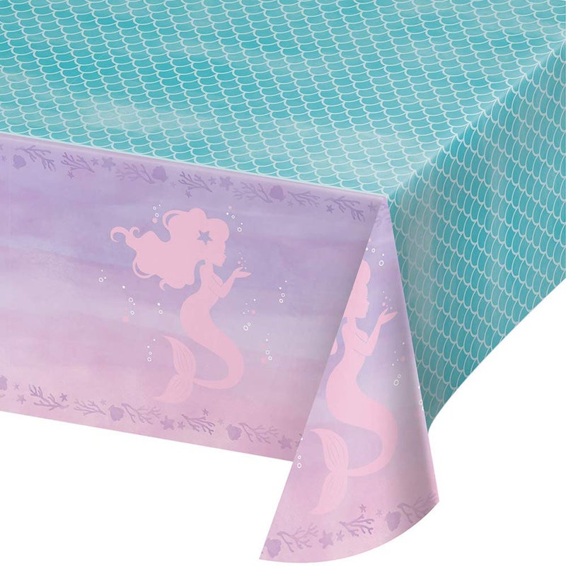 Creative Converting PLASTIC TABLECOVER ALL OVER PRINT 54 X 102 001x102x54inc IRIDESCENT