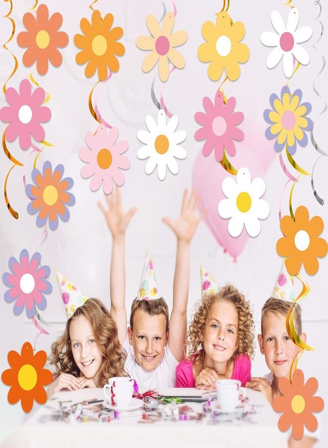 MZ.ogm 15 قطعة من زينة حفلات أعياد الميلاد على شكل زهور معلقة على شكل دوامات زينة حفلات أعياد الميلاد الرائعة - Image 5