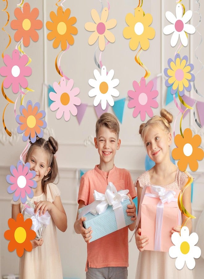 MZ.ogm 15 قطعة من زينة حفلات أعياد الميلاد على شكل زهور معلقة على شكل دوامات زينة حفلات أعياد الميلاد الرائعة - Image 3
