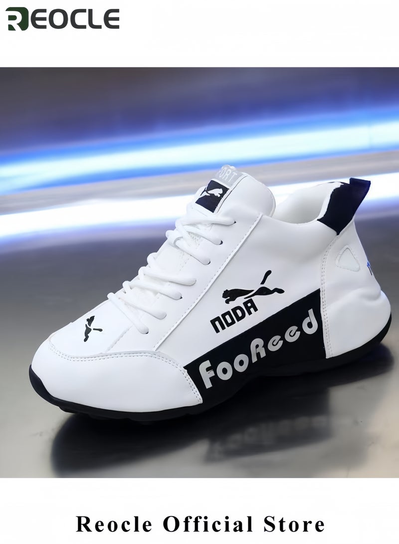 REOCLE Unisex Breathable Shoes Leather Casual Shoes Running Shoes Sports Shoes for Running & Traveling  & Mountain Climbing & Cycling & Walking - Image 4