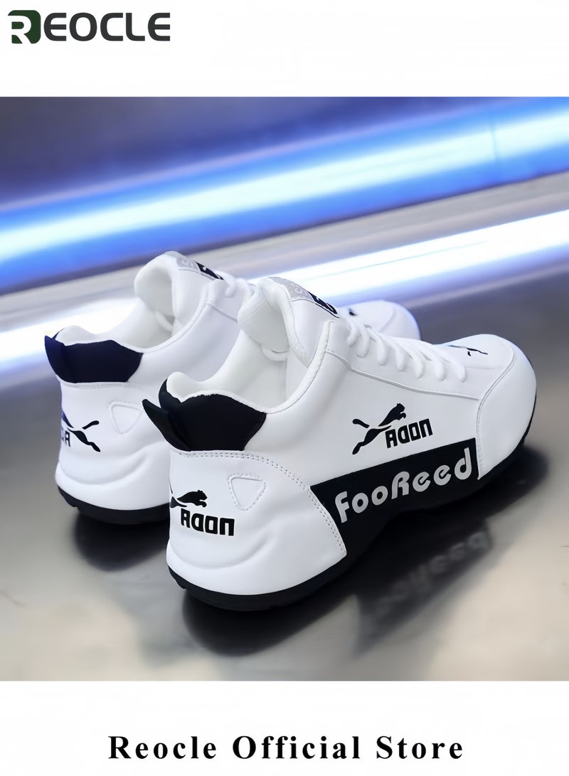 REOCLE Unisex Breathable Shoes Leather Casual Shoes Running Shoes Sports Shoes for Running & Traveling  & Mountain Climbing & Cycling & Walking - Image 5