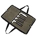 QEES QEES Pro ChefÃ¢â‚¬â„¢s Knife Roll(4 slots), Heavy Duty Waxed Canvas Knife Bag Holds 4 Knives with Durable Handles,  - Image 2