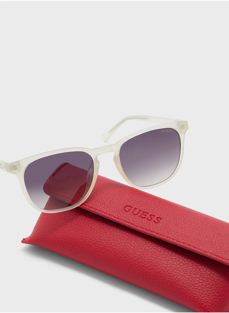 GUESS Uv Protected Round Sunglasses