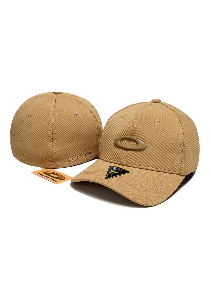 OAKLEY قبعة بيسبول كاكي من أوكلي بشعار O الأيقوني وتطريز العلامة التجارية الخفيف