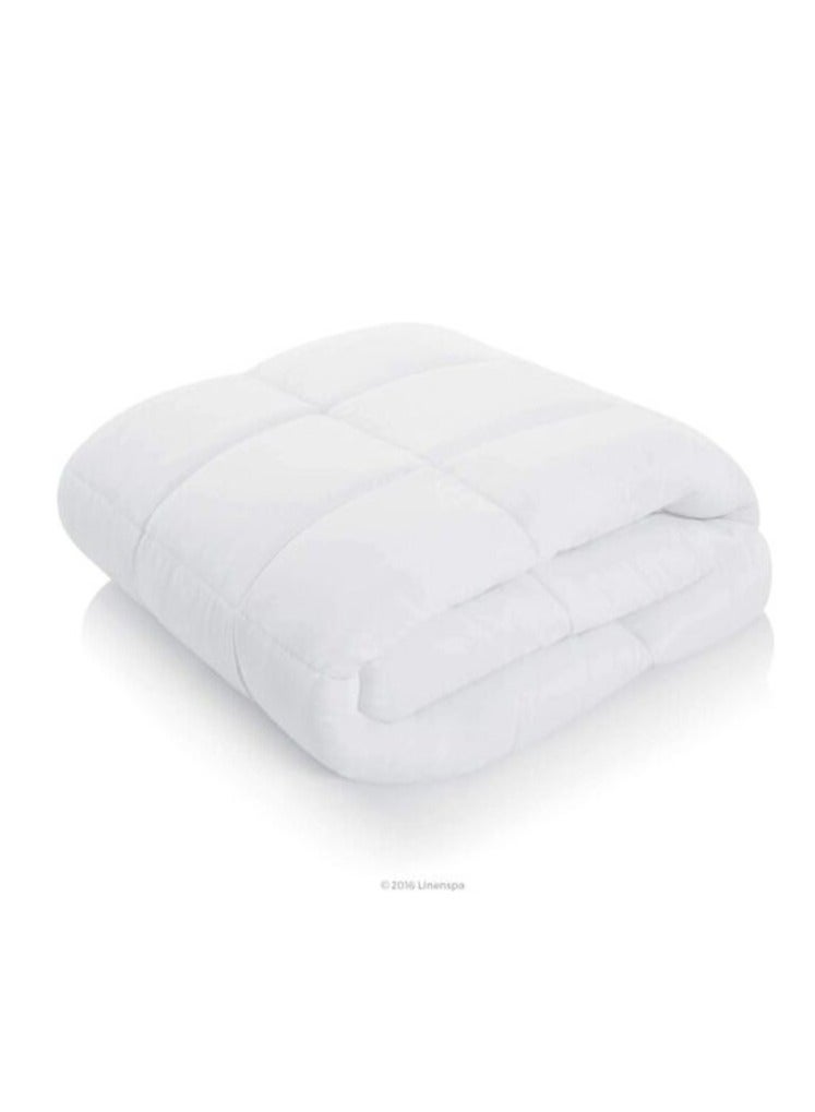 DEEP SLEEP Every Night Deep Sleep White Stripe Microfiber Quilt 85 GSM White (Twin - W 200 X L 135) - Image 2