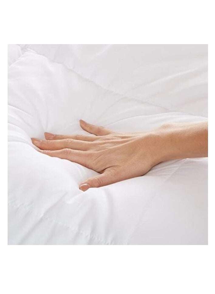 DEEP SLEEP Every Night Deep Sleep White Stripe Microfiber Quilt 85 GSM White (Twin - W 200 X L 135) - Image 4