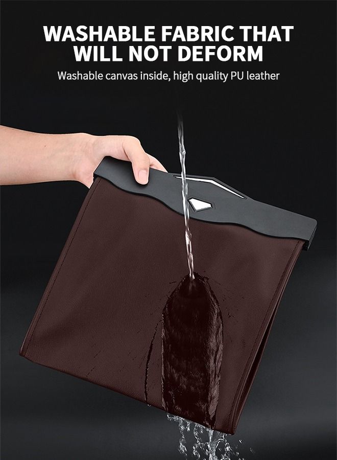 GROIC Car Trash Bag,Multipurpose Hanging Car Trash Bags with Smart LED, Waterproof Trash Can for Car Back Seat,Waterproof Vehicle Trash Container Garbage Can,Car Storage Bag Car Interior Accessories - Image 5