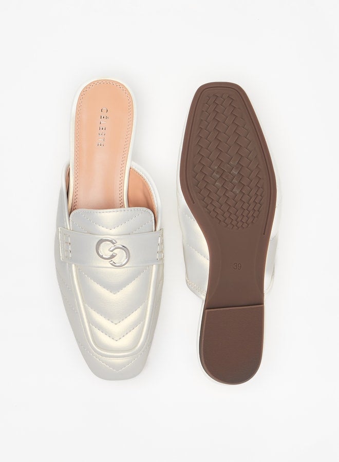 Celeste Women's Quilted Slip-On Mules  - Image 4