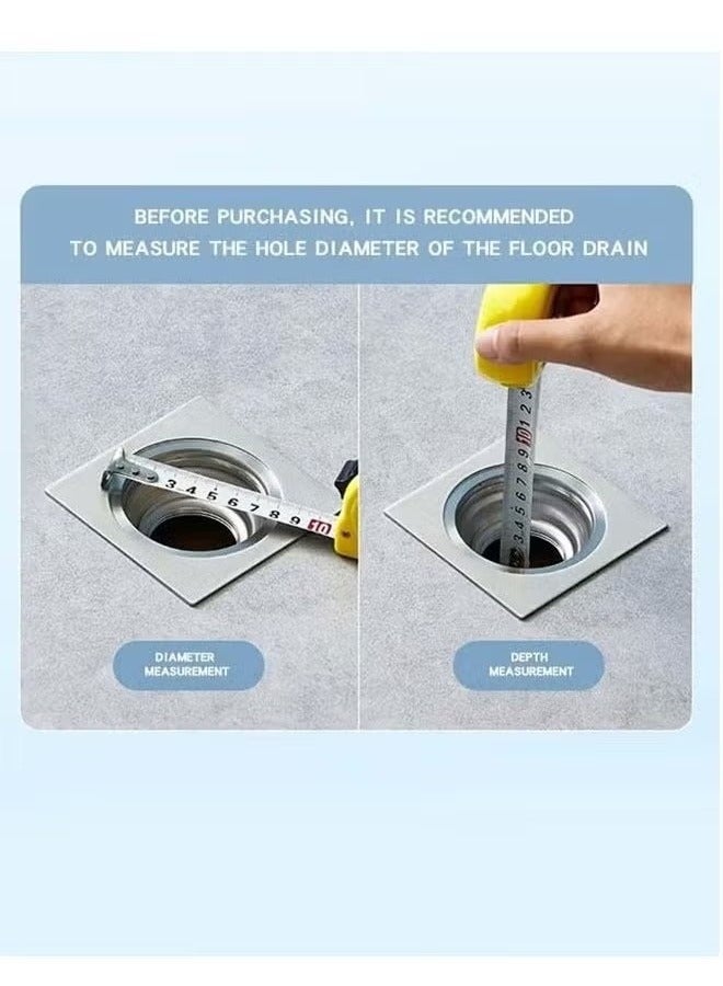 2PCS Deodorant Floor Drain Sealed TPR Soft Plug One-way Drainage Design Wear-resistant and Anti-corrosion Anti-blocking Bathroom Kitchen Filter  - Image 5