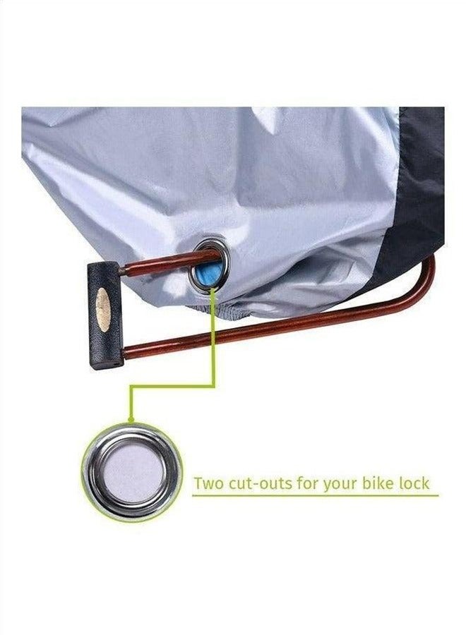 Heavy-Duty Waterproof Bicycle Cover with Keyhole - Image 4