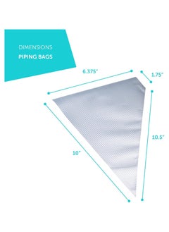 General 200 Pieces Anti-Popping Framing Bags - 12 inch, pastry bags, frosting framing bags, tipless framing bags, icing bags, mounting bags, biscuit decorating supplies  - Image 5