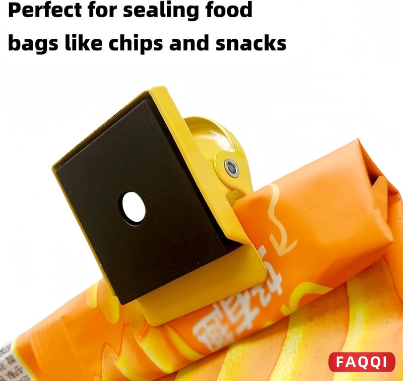 FAQQI Mini Chip Clips - Set of 9 Multi-Colored Small Bag Clips for Food - Perfect for Sealing Chip Bags, Snacks, and More - Image 4