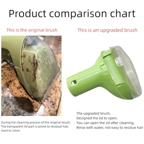 Sionlan Upgraded 5.3in 1400B Little Green Machine Multi-Purpose Tools Brush Replacement Parts Compatible with 1400B 3194 3353 2458 3588F 1986 1425 2513E 3624 Tough Stain Brush Tool Attachments (green 1+2) - Image 4