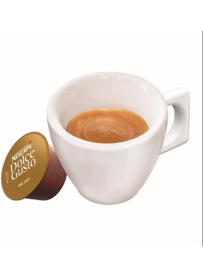 Nescafe Dolce Gusto Espresso Milano Delicato 16 Coffee Capsules 99.2grams Single - Image 2