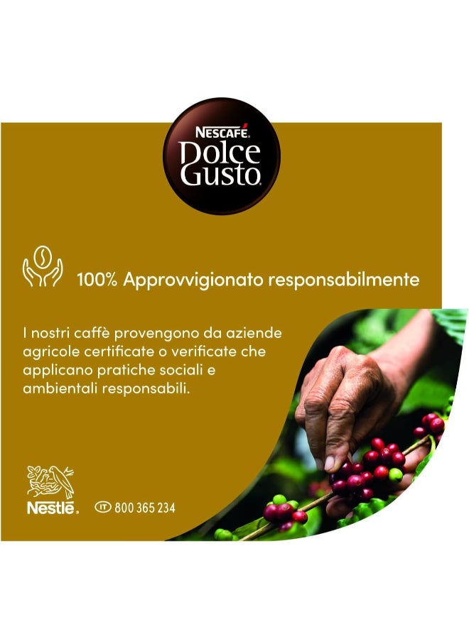 Nescafe Dolce Gusto Espresso Milano Delicato 16 Coffee Capsules 99.2grams Single - Image 4