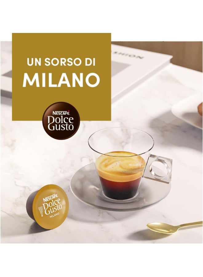 Nescafe Dolce Gusto Espresso Milano Delicato 16 Coffee Capsules 99.2grams Single - Image 5