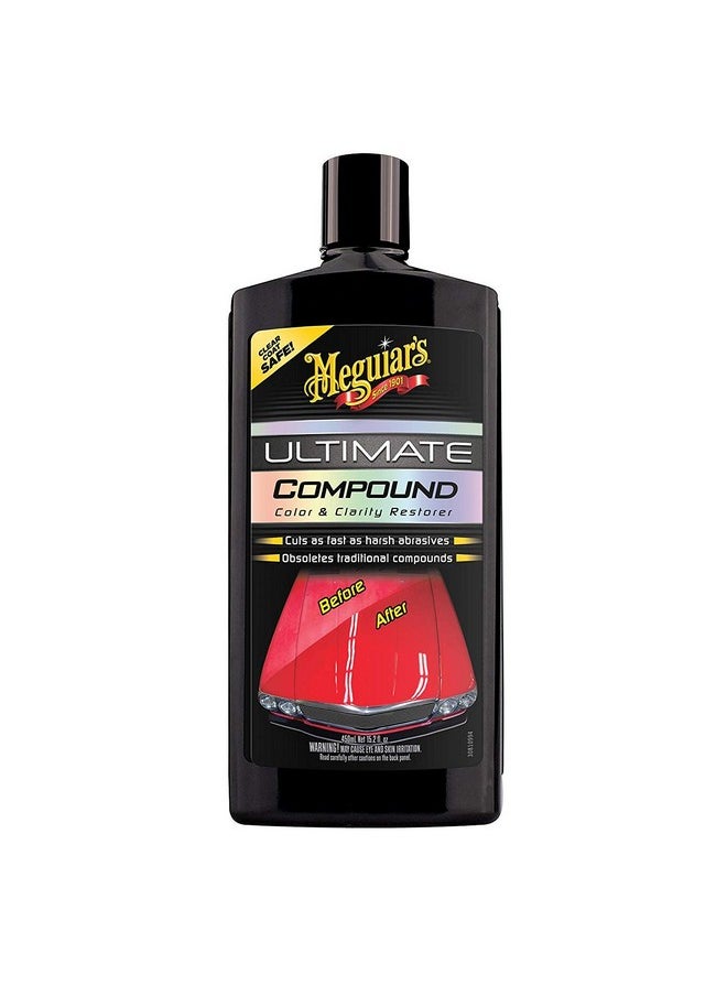 Meguiar's Ultimate Car Compound | Removes Swirl Marks & Scratches With Restoring Color & Clarity | 450Ml (Pack Of 1)  - Image 1