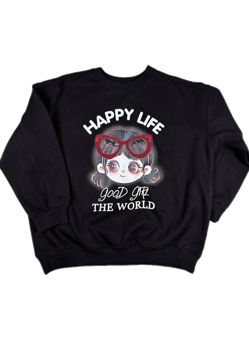 بونكا هوديس وبلوزات قطنية للسيدات من بونكا مع فرو داخلي كارتون - Image 1