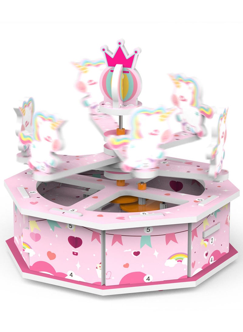 Kids toy assembly smart learning shape of carrouse - Image 1