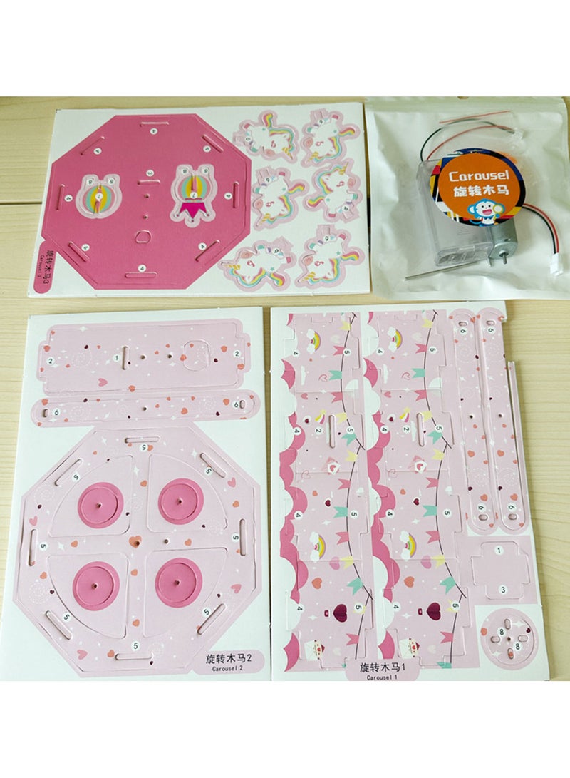 Kids toy assembly smart learning shape of carrouse - Image 2