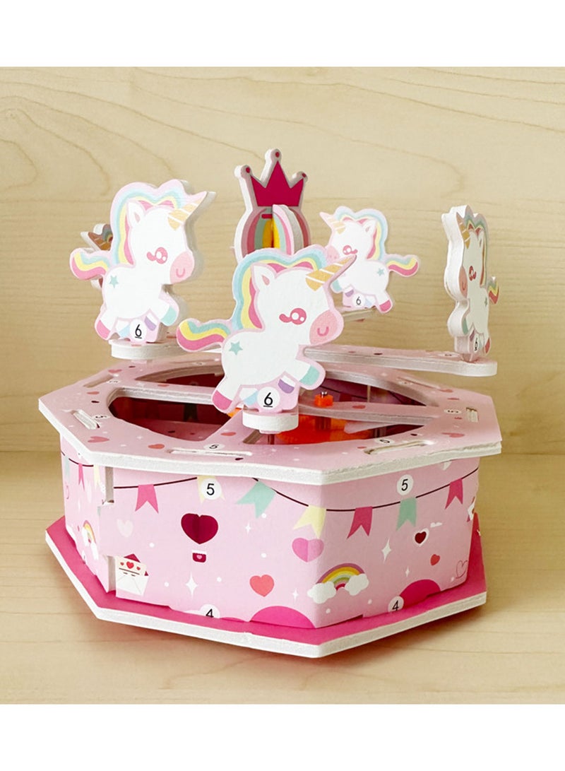 Kids toy assembly smart learning shape of carrouse - Image 3