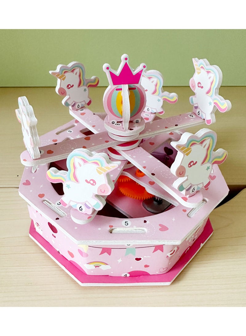 Kids toy assembly smart learning shape of carrouse - Image 4