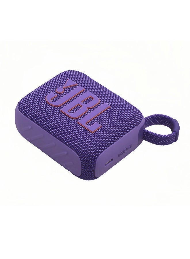 JBL Go4-Portable Waterproof and Dustproof Wireless Bluetooth Speaker, Big Pro Sound with Punchy bass,Built-in long-lasting battery, Made in Part with Recycled Materials Purple - Image 5