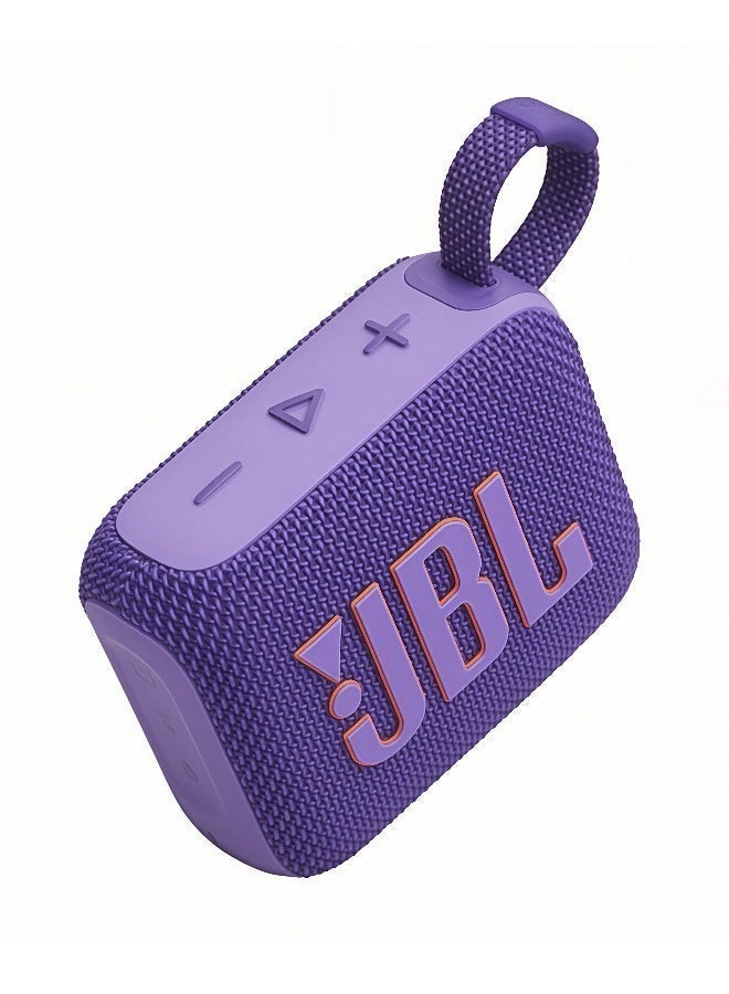 JBL Go4-Portable Waterproof and Dustproof Wireless Bluetooth Speaker, Big Pro Sound with Punchy bass,Built-in long-lasting battery, Made in Part with Recycled Materials Purple - Image 2