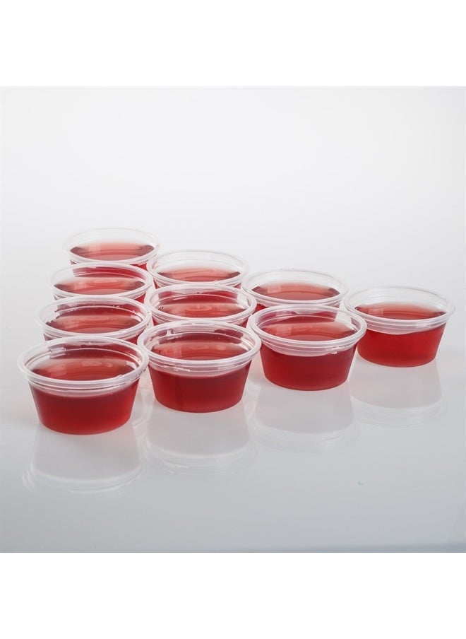 Golden Apple , 2-Ounce Clear Plastic Jello Shot Souffle Cups with Lids, Sampling Cup (100 Sets), BPA Free…  - Image 4