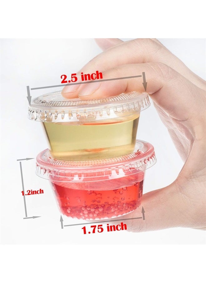 Golden Apple , 2-Ounce Clear Plastic Jello Shot Souffle Cups with Lids, Sampling Cup (100 Sets), BPA Free…  - Image 5