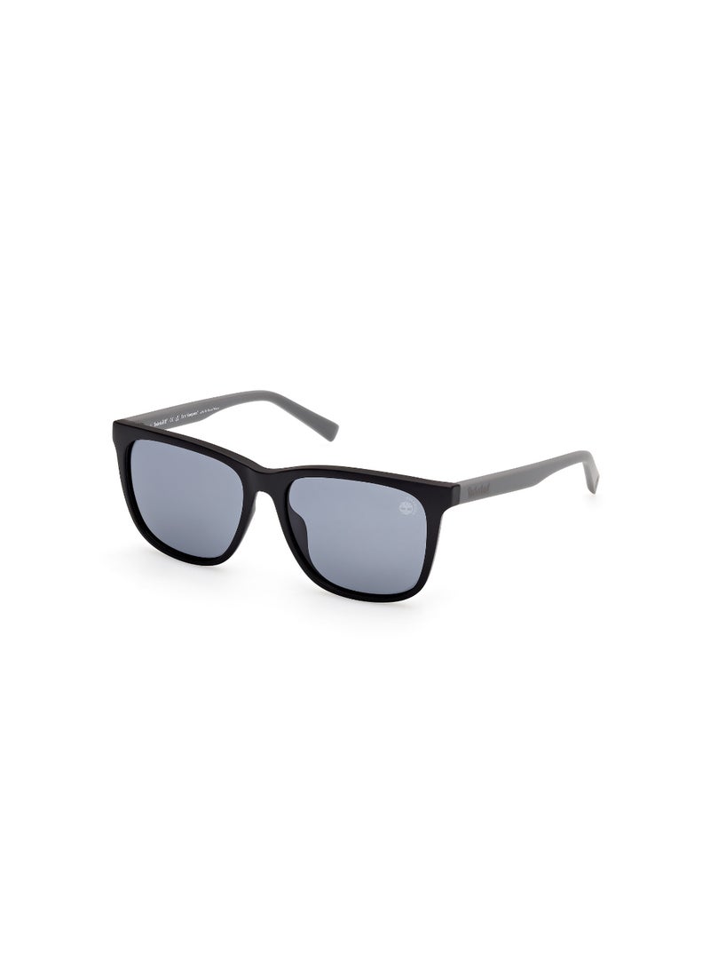 TIMBERLAND FULL RIM TEEN BOY RECTANGULAR BLACK INJECTED SUNGLASSES - Image 1