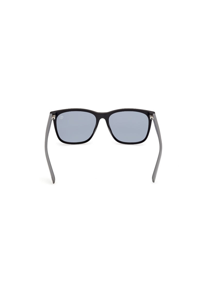 TIMBERLAND FULL RIM TEEN BOY RECTANGULAR BLACK INJECTED SUNGLASSES - Image 4
