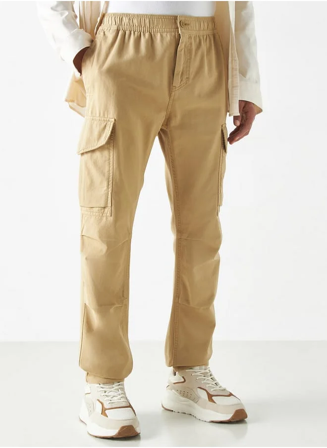 Ecko Unltd. Ecko Unltd Solid Cargo Pants with Pockets