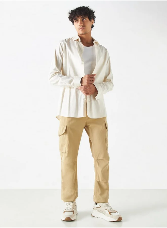 Ecko Unltd. Ecko Unltd Solid Cargo Pants with Pockets