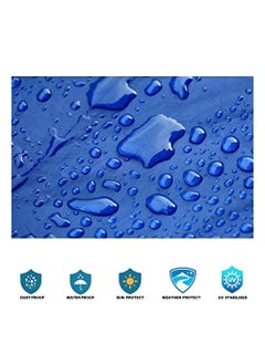 SEALTARP SEALTARP Blue Color Tarpaulin 120 GSM 15 x 24 Feet Extra Strong Tirpal Reinforced Eyelets UV Resistant 100 Waterproof Protection Sheet for Covering Roofing  - Image 3