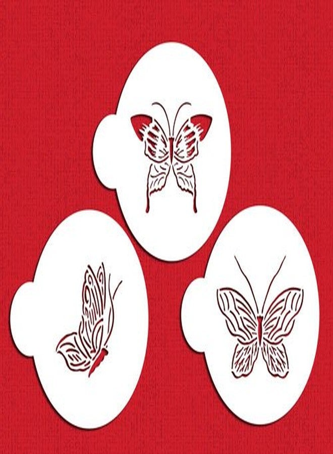 Designer Stencils C155 Butterfly Cake Stencils, Beige/semi-transparent - Image 2
