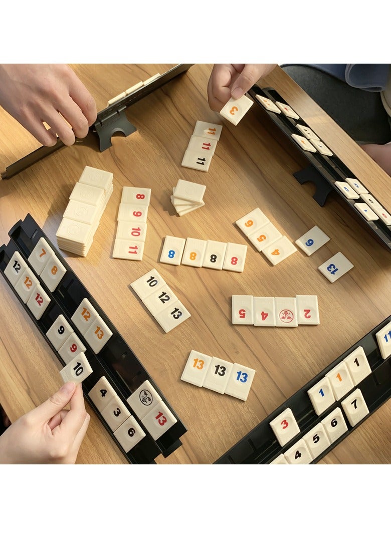 MIXDE Large Number Edition Board Game With Creative Brightly-Coloured Tile Racks - Image 3