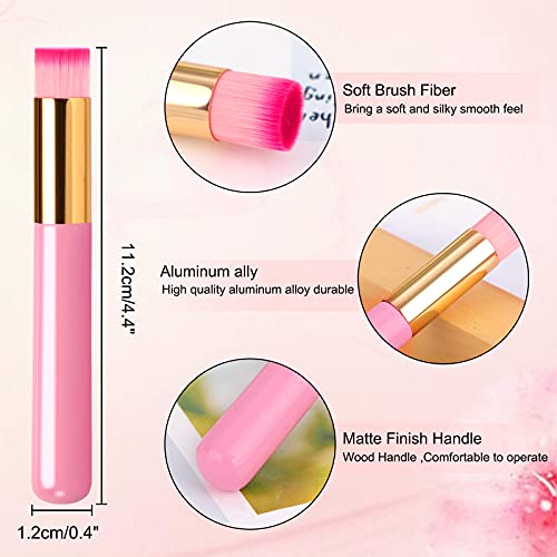 Dming 5 Pieces Lash Shampoo Brushes, Eyelash Extension Cleansing Brush Peel Off Blackhead Remover Tool Nose Pore Deep Cleaning Cosmetic Lash Cleanser Brush Facial Cleansing Brushes (Pink) - Image 2