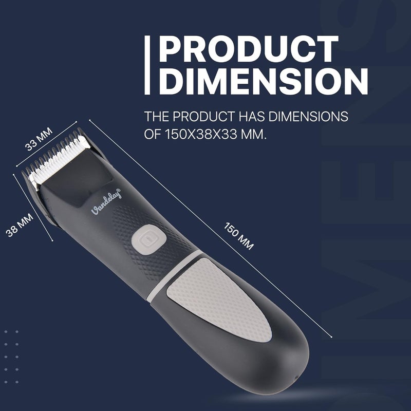 Vandelay Premium Mens Grooming Trimmer Cordless Waterproof LED Spotlight Sensitive Skin Technology Ideal for Beard Body Private Part Head and Pubic Hair Grooming Portable with AAA Battery Power and Secure Travel Lock Easy 3Second Activation - Image 5