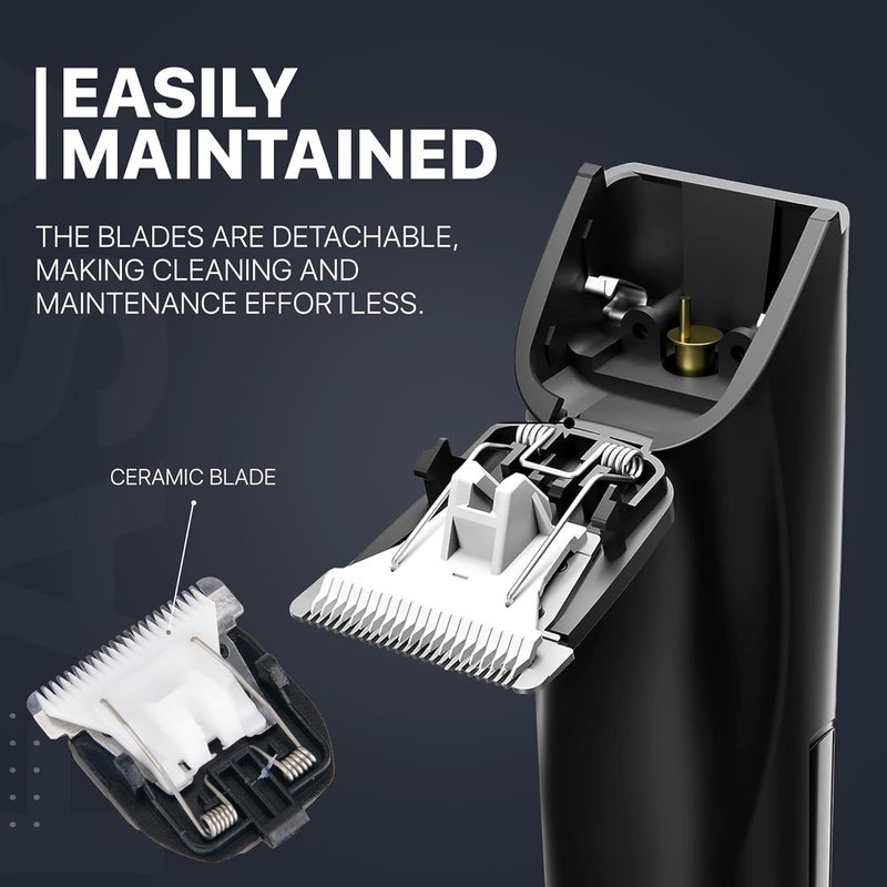 Vandelay Premium Mens Grooming Trimmer Cordless Waterproof LED Spotlight Sensitive Skin Technology Ideal for Beard Body Private Part Head and Pubic Hair Grooming Portable with AAA Battery Power and Secure Travel Lock Easy 3Second Activation - Image 4