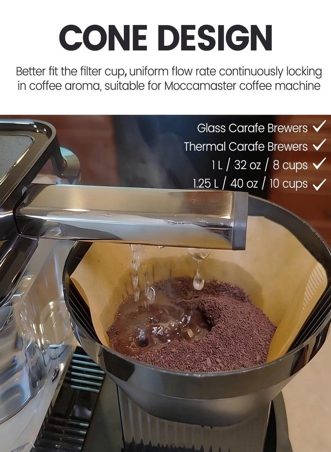 MIMORE Coffee Filters #4-120 PCS Coffee Filters 4 Cone Paper Unbleached for Moccamaster Filters No 4, KBGV, KBT, KB, KBGT, KBTS Coffee Machine 8-10 Cup - Image 3
