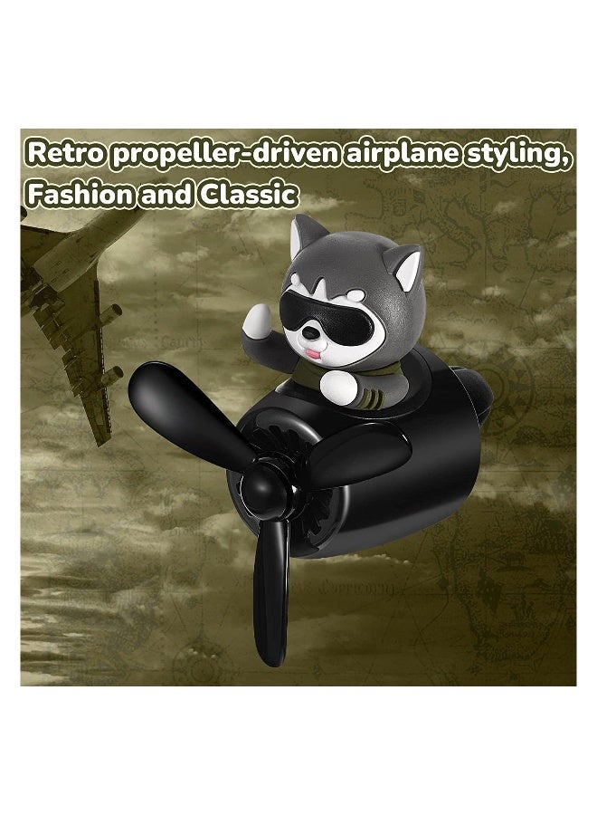 Car Air Fresheners Black Husky Dog Pilot Car Diffuser Cute Car Perfume Funny Car Fragrance Car Decorations - Image 3