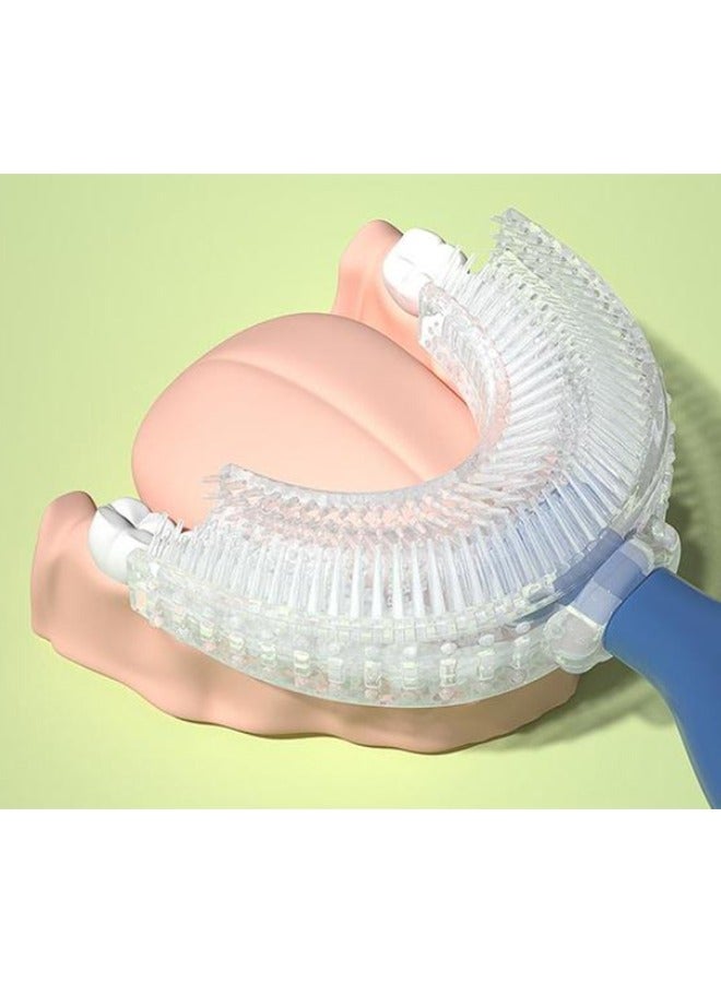 فرشاة أسنان على شكل U للأطفال بعمر 2-6 سنوات أزرق - Image 5