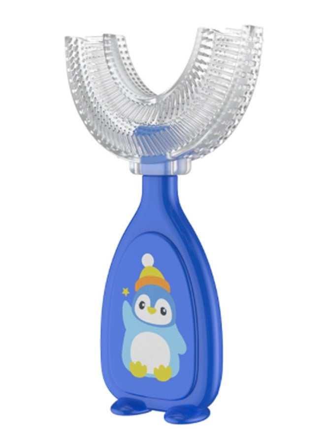 فرشاة أسنان على شكل U للأطفال بعمر 2-6 سنوات أزرق - Image 1