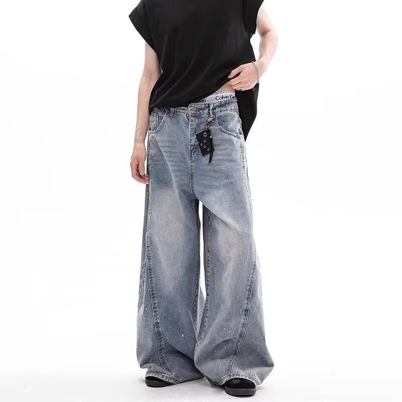 Unisex Classic Denim Jeans Loose Fit Daily Outdoor Wear - Image 4